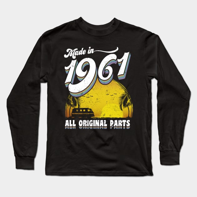 Made in 1961 All Original Parts Long Sleeve T-Shirt by KsuAnn